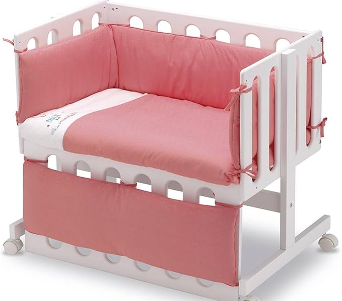 pirulos 24911603 – 莫特婴儿床垫, 独角兽, 棉, 白色, 草莓色